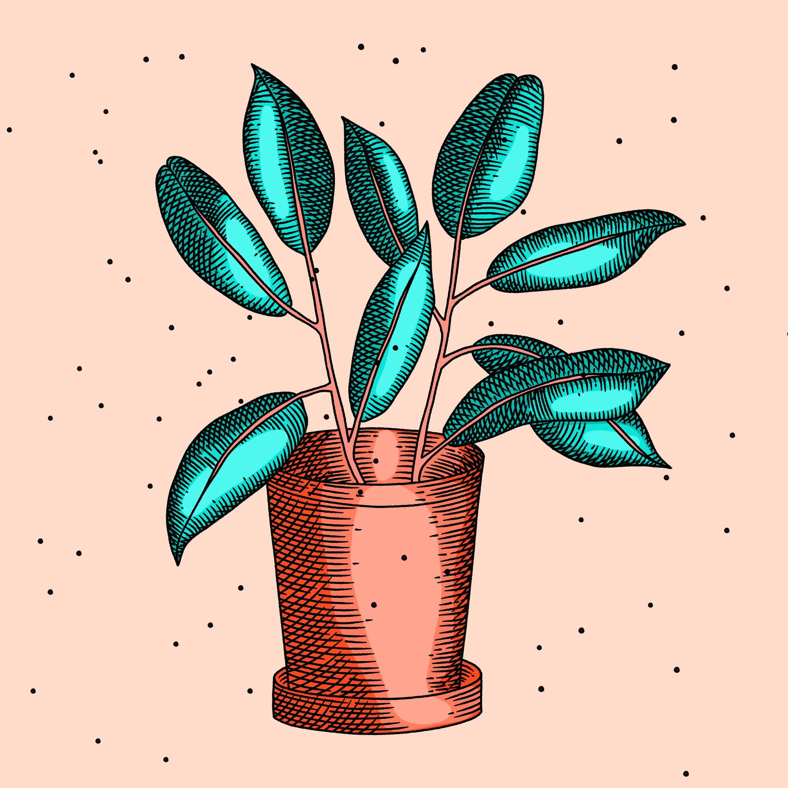 Ink Illustration in Procreate - image 1 - student project