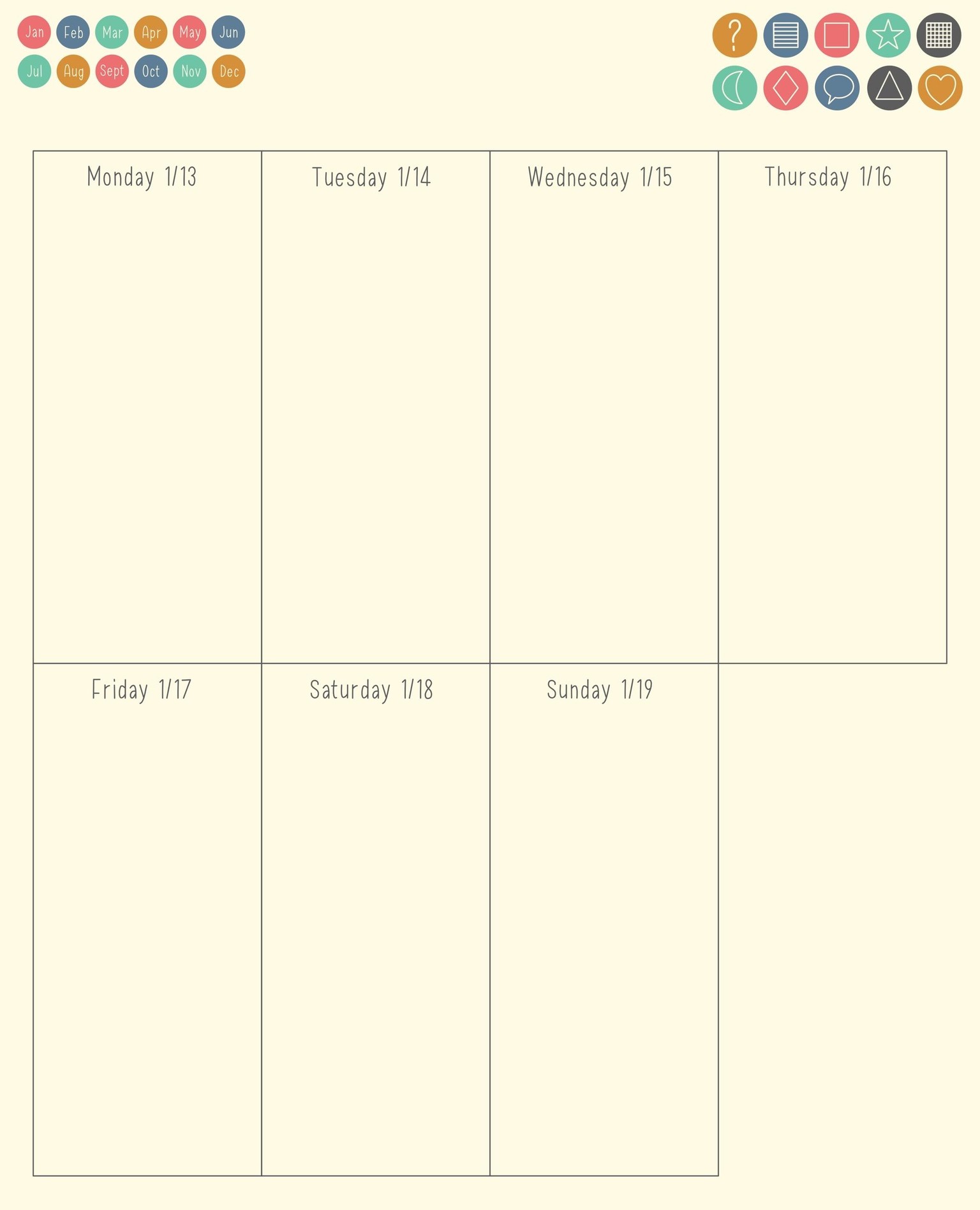 Customizable Digital Planner Made with Vectors - image 4 - student project