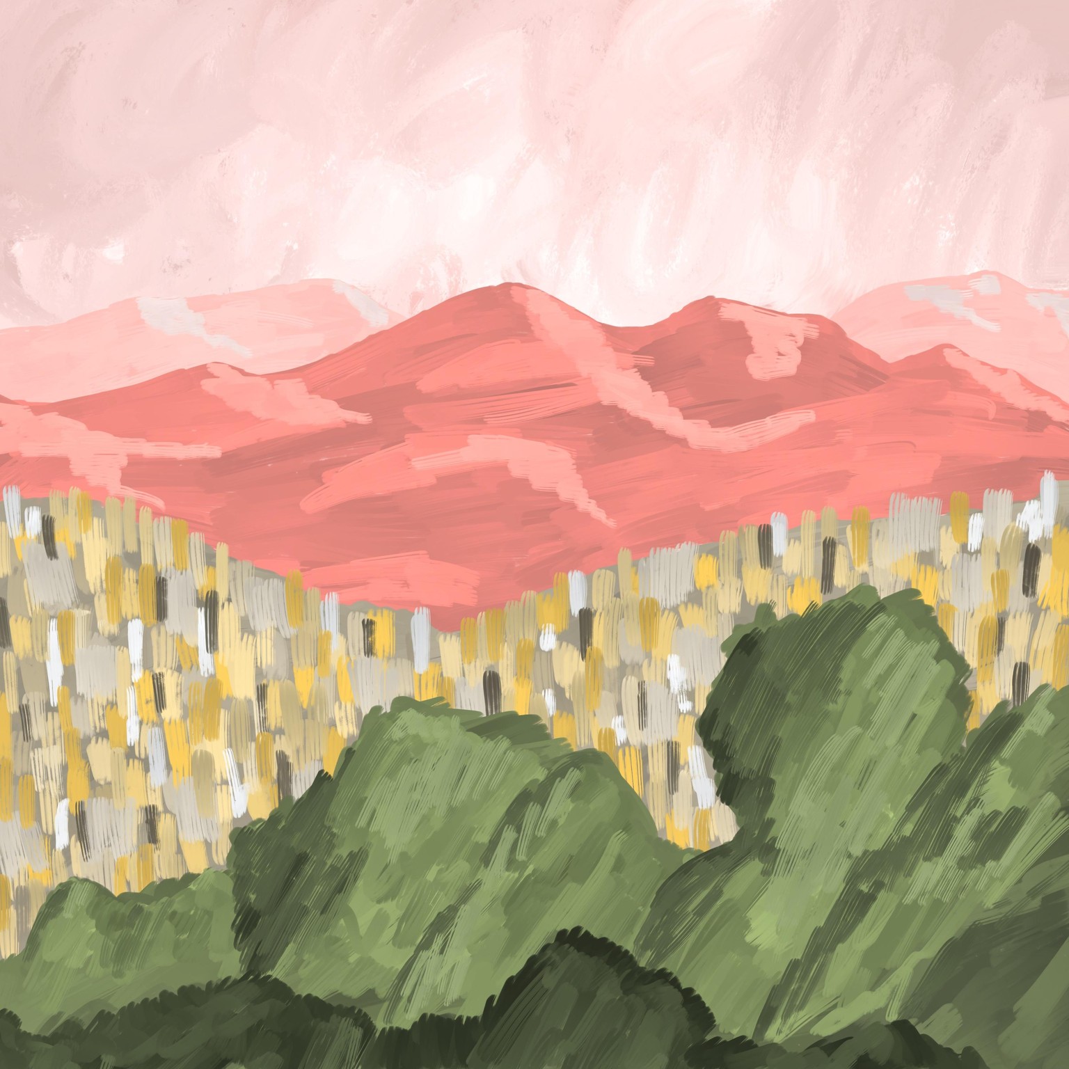 Acrylic Landscapes in Procreate - image 4 - student project