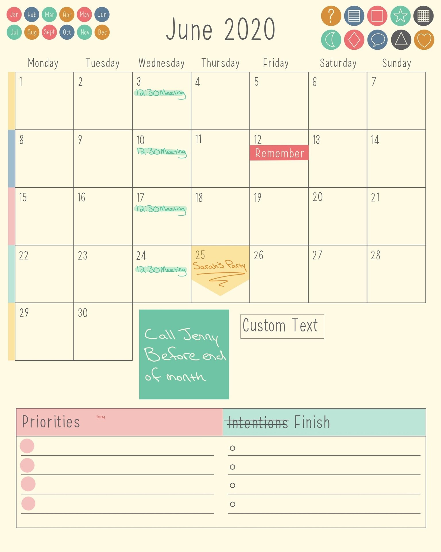 Customizable Digital Planner Made with Vectors - image 5 - student project