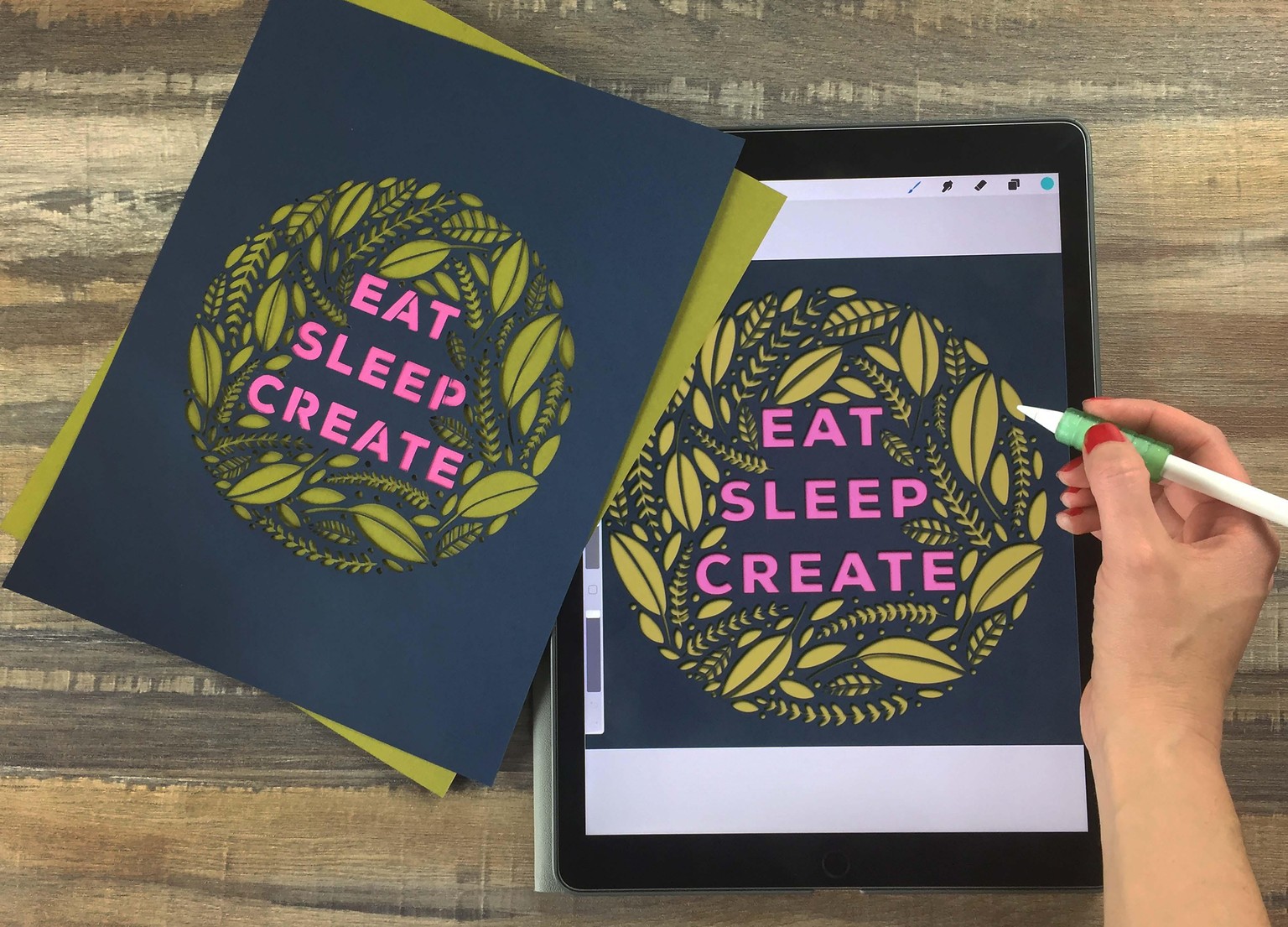 Digital and Paper Cutouts Made in Procreate - image 3 - student project