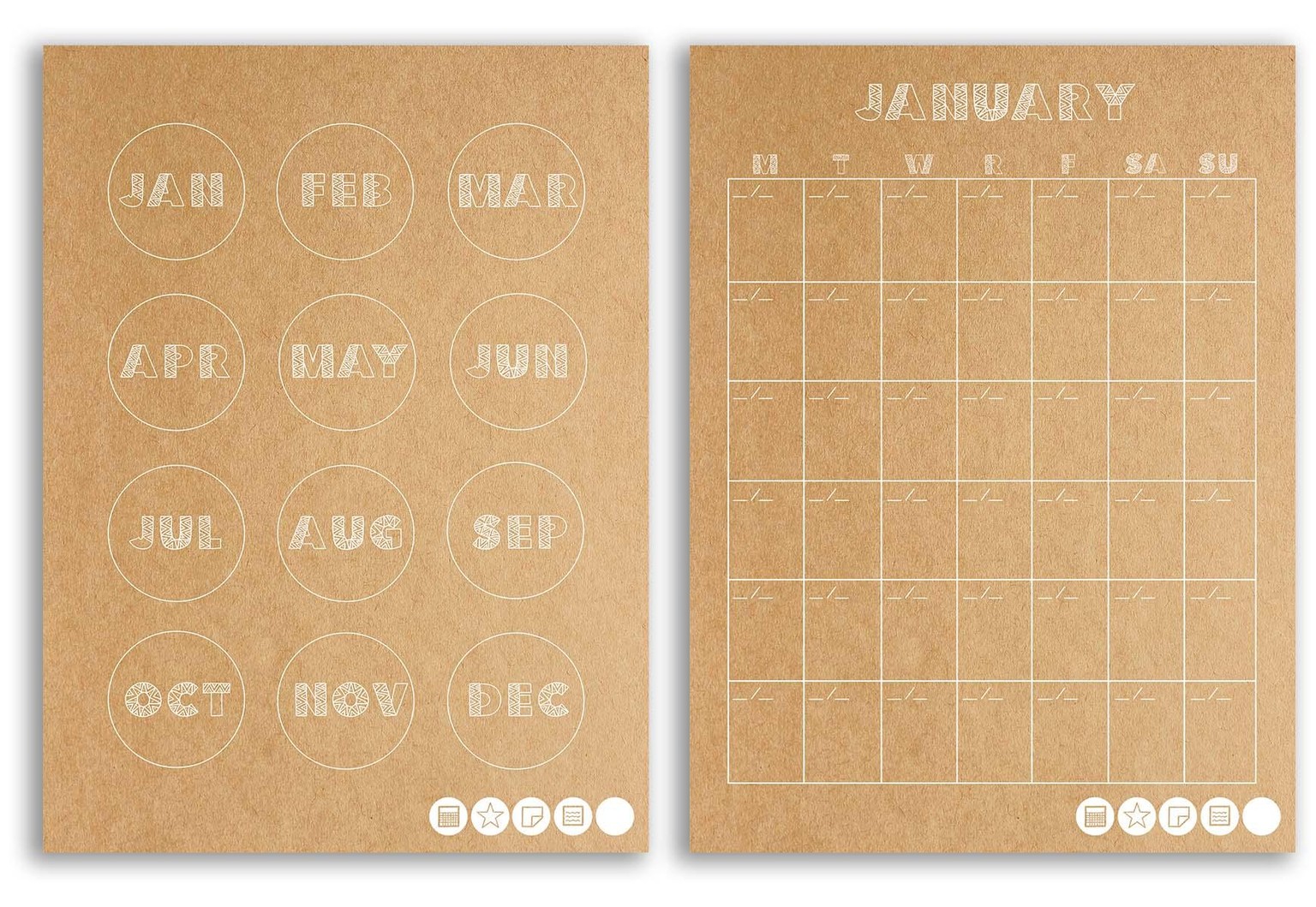 My New Mudcloth Customizable Planner! (free download) - image 1 - student project