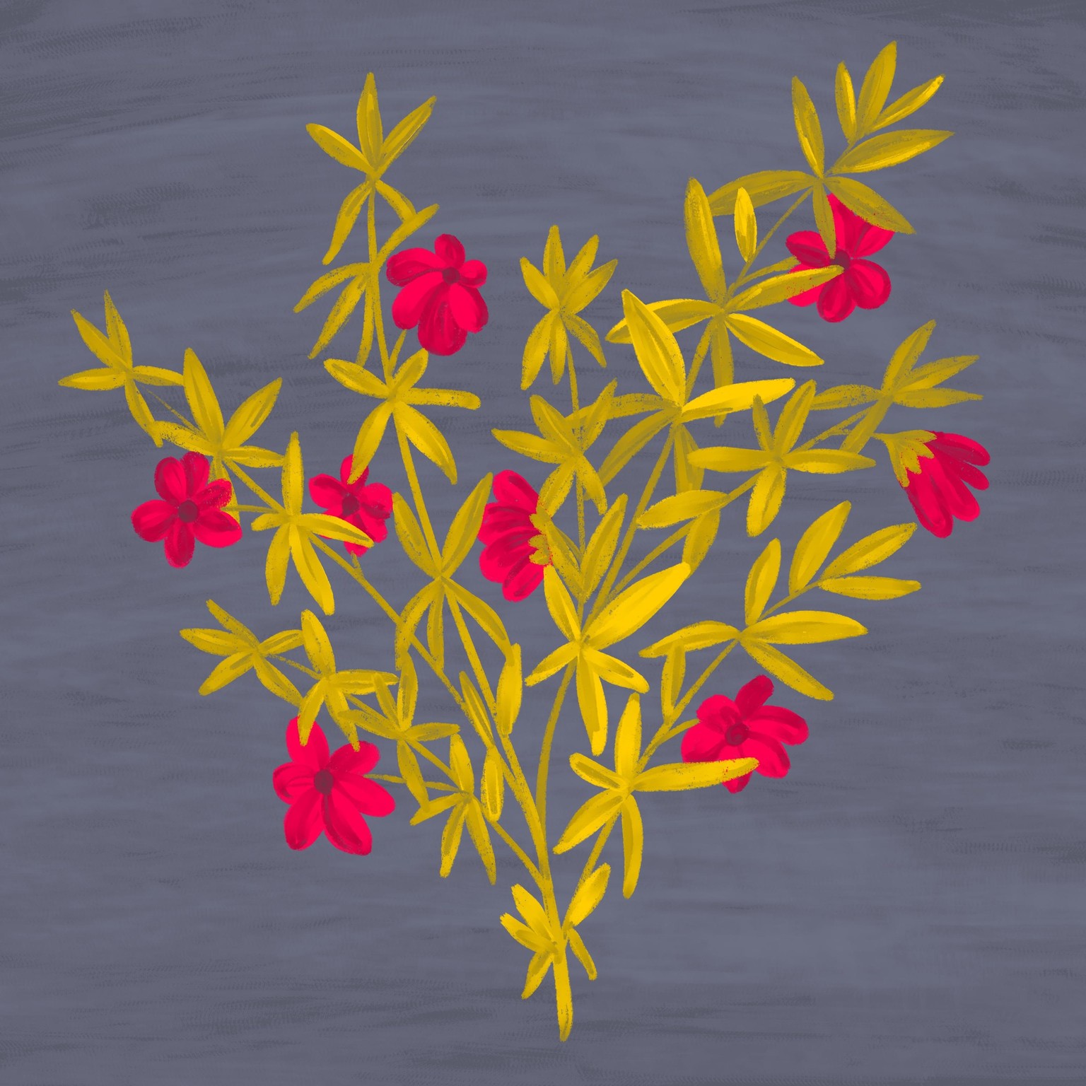 Wildflowers in Procreate - image 3 - student project