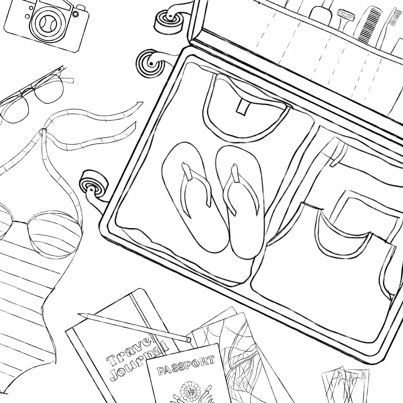 Flatlay Illustrations - image 3 - student project
