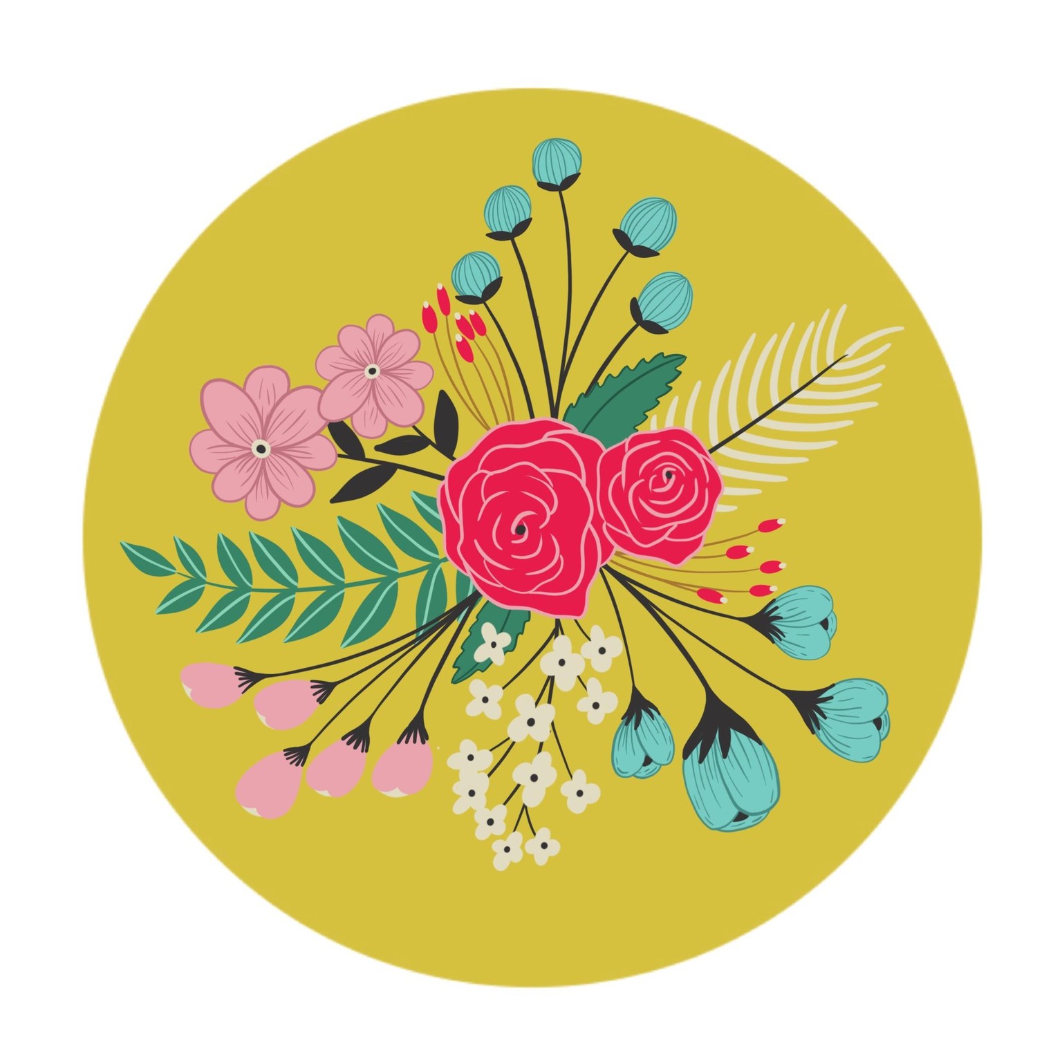 3 Modern Floral iPad Projects Made in Procreate - image 1 - student project
