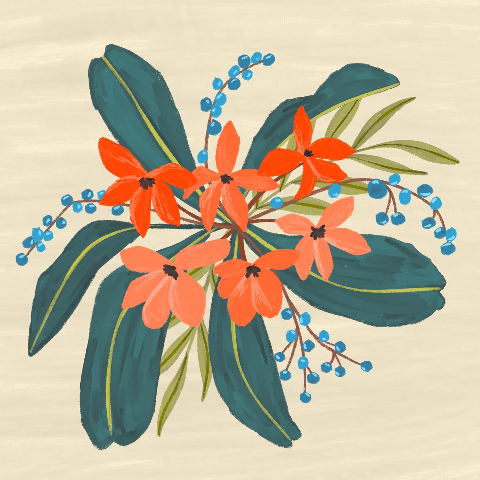 Wildflowers in Procreate - image 5 - student project