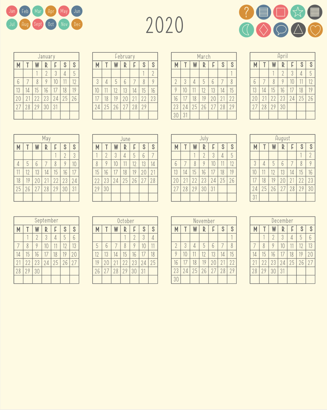 Customizable Digital Planner Made with Vectors - image 1 - student project