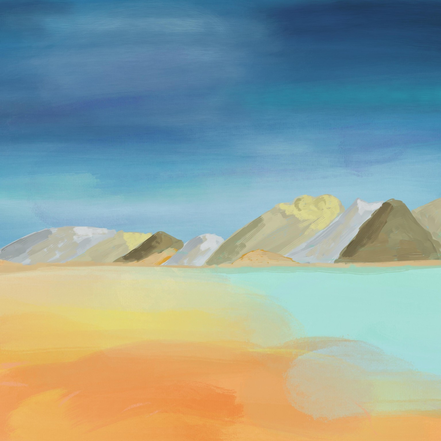Acrylic Landscapes in Procreate - image 2 - student project