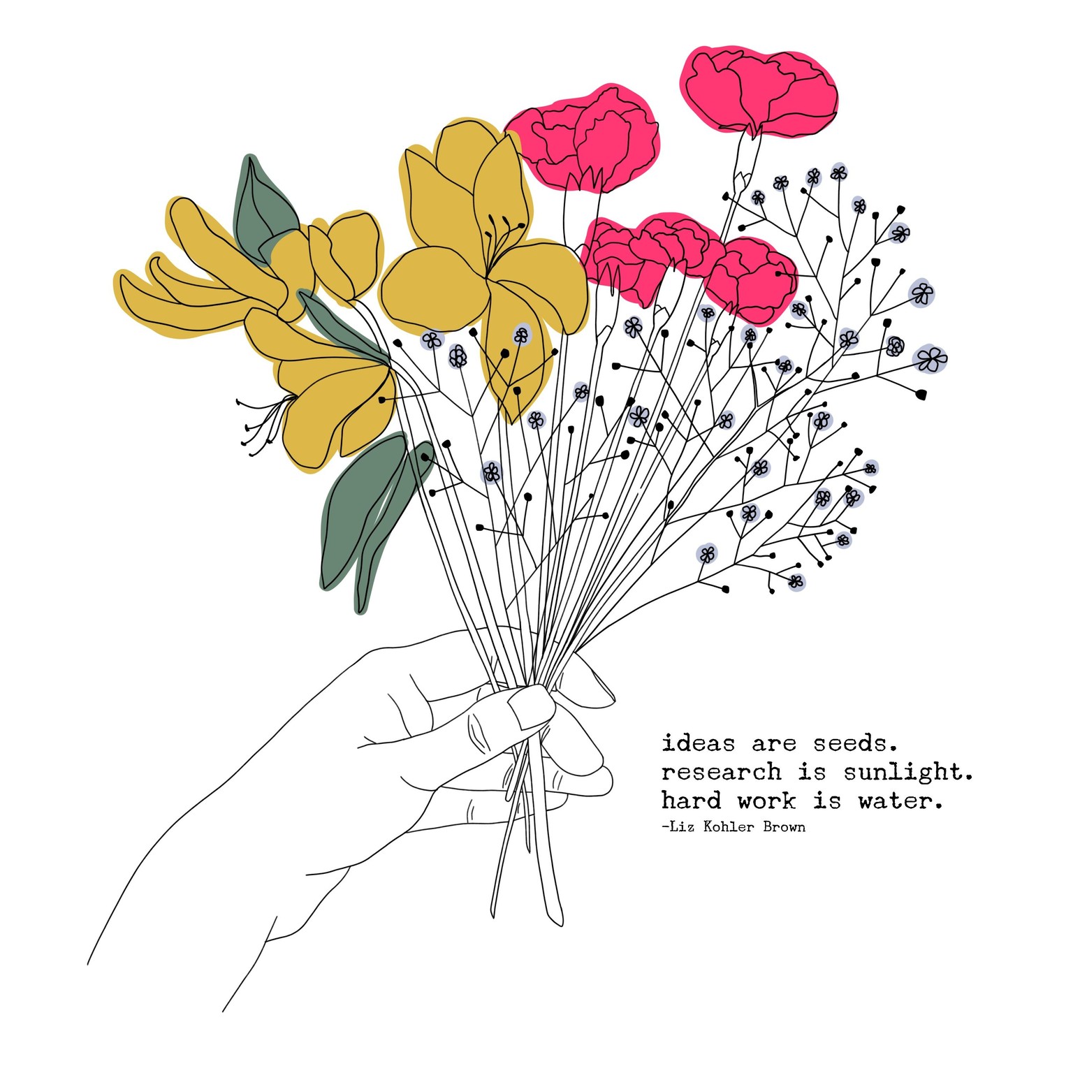 3 Botanical Illustrations made in Procreate - image 2 - student project