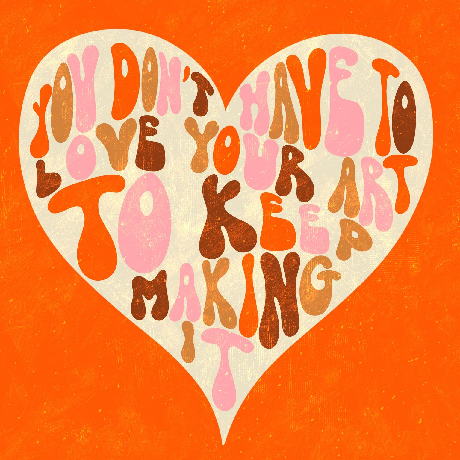 70s Lettering in Procreate - image 1 - student project