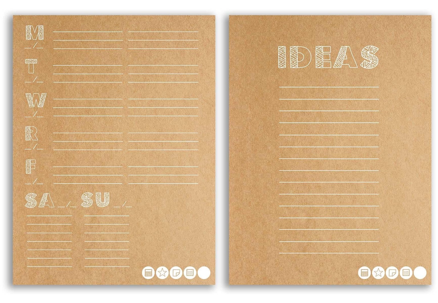 My New Mudcloth Customizable Planner! (free download) - image 2 - student project