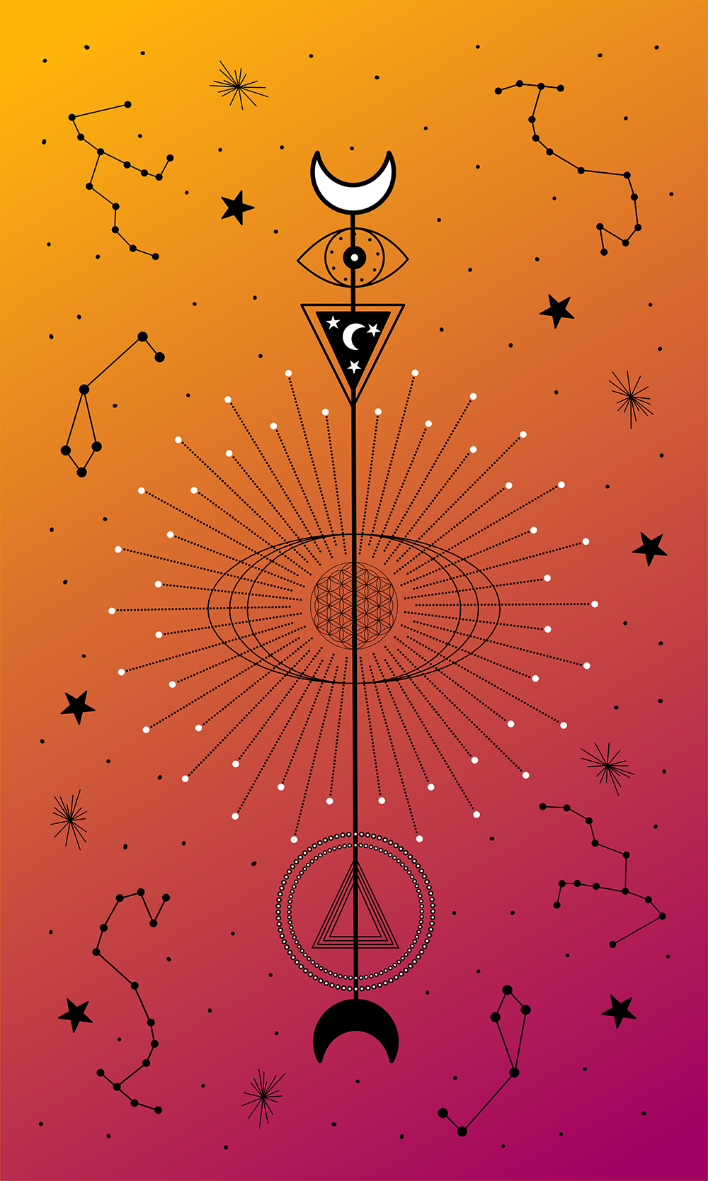 Geometric Vector Illustrations Made in Affinity Designer - image 4 - student project