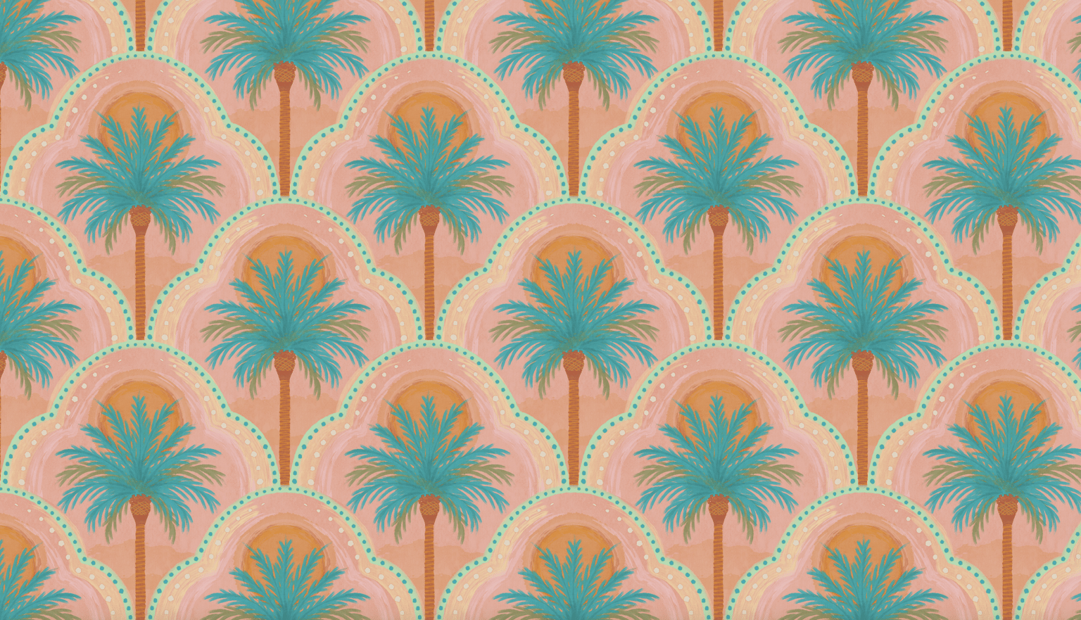 Vector patterns with a faux textile and gouache textures - image 1 - student project