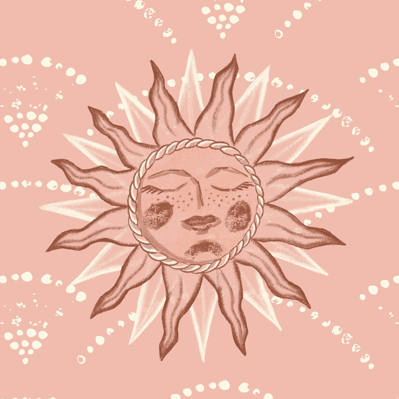 Hand-Drawn Sun (Procreate to Illustrator) - image 2 - student project