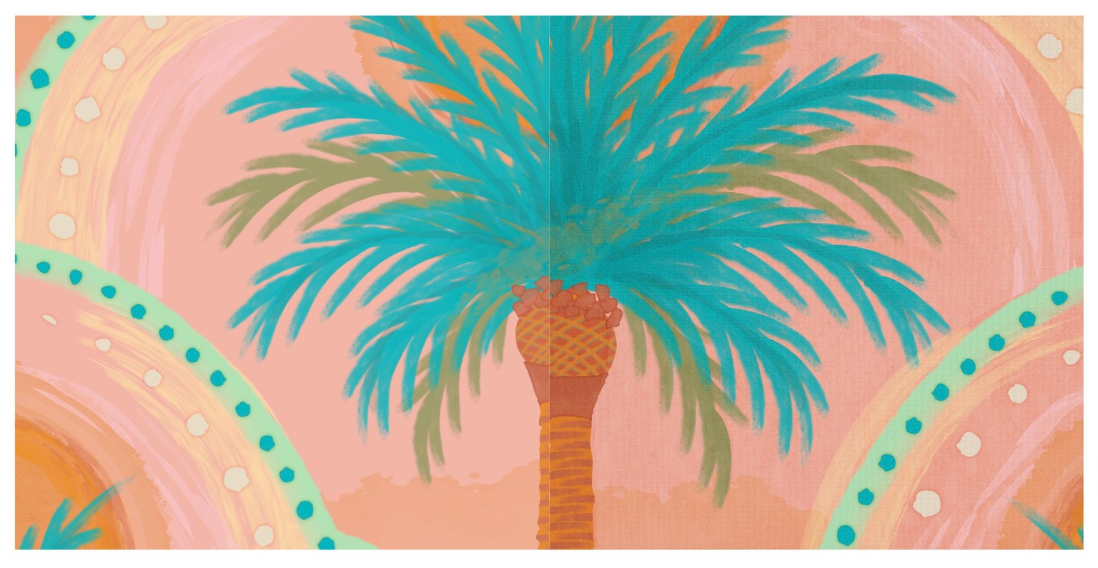Vector patterns with a faux textile and gouache textures - image 2 - student project