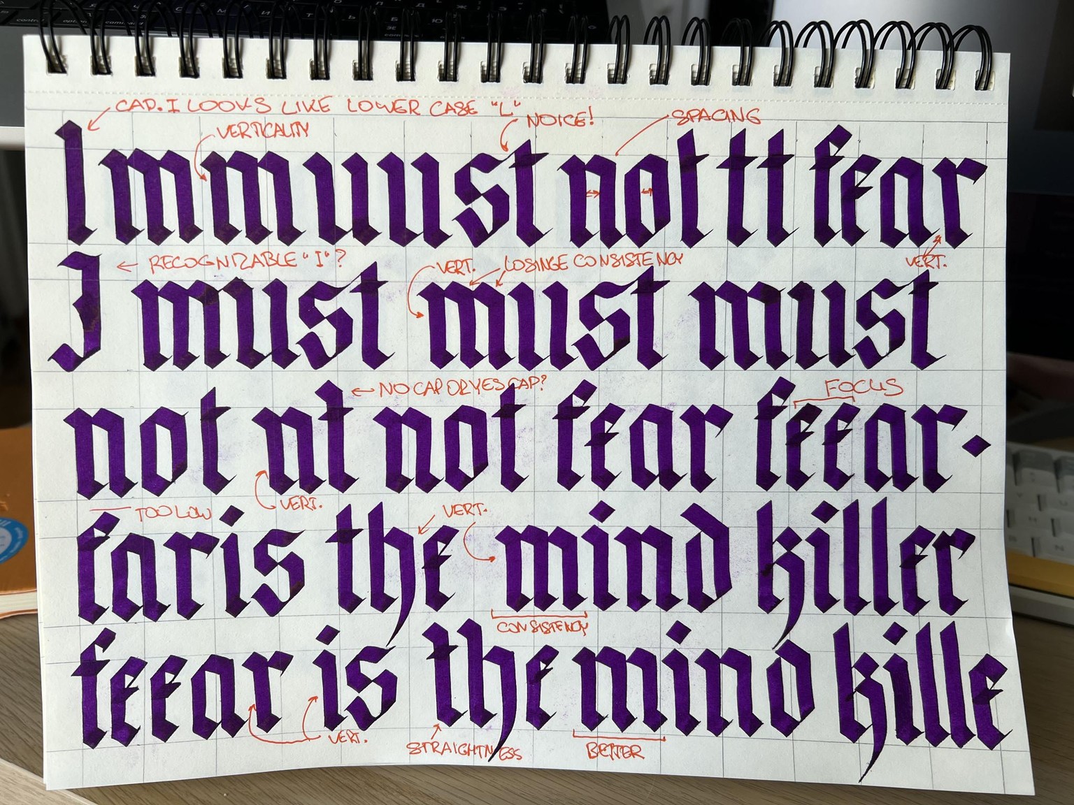 Litany Against Fear from Frank Herbert's Dune - image 1 - student project