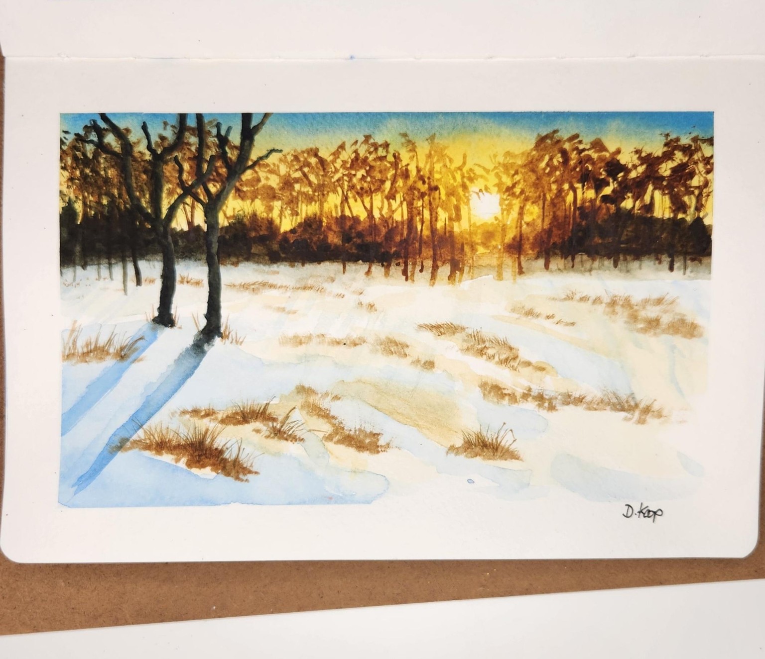 Snowy Sunset - image 1 - student project