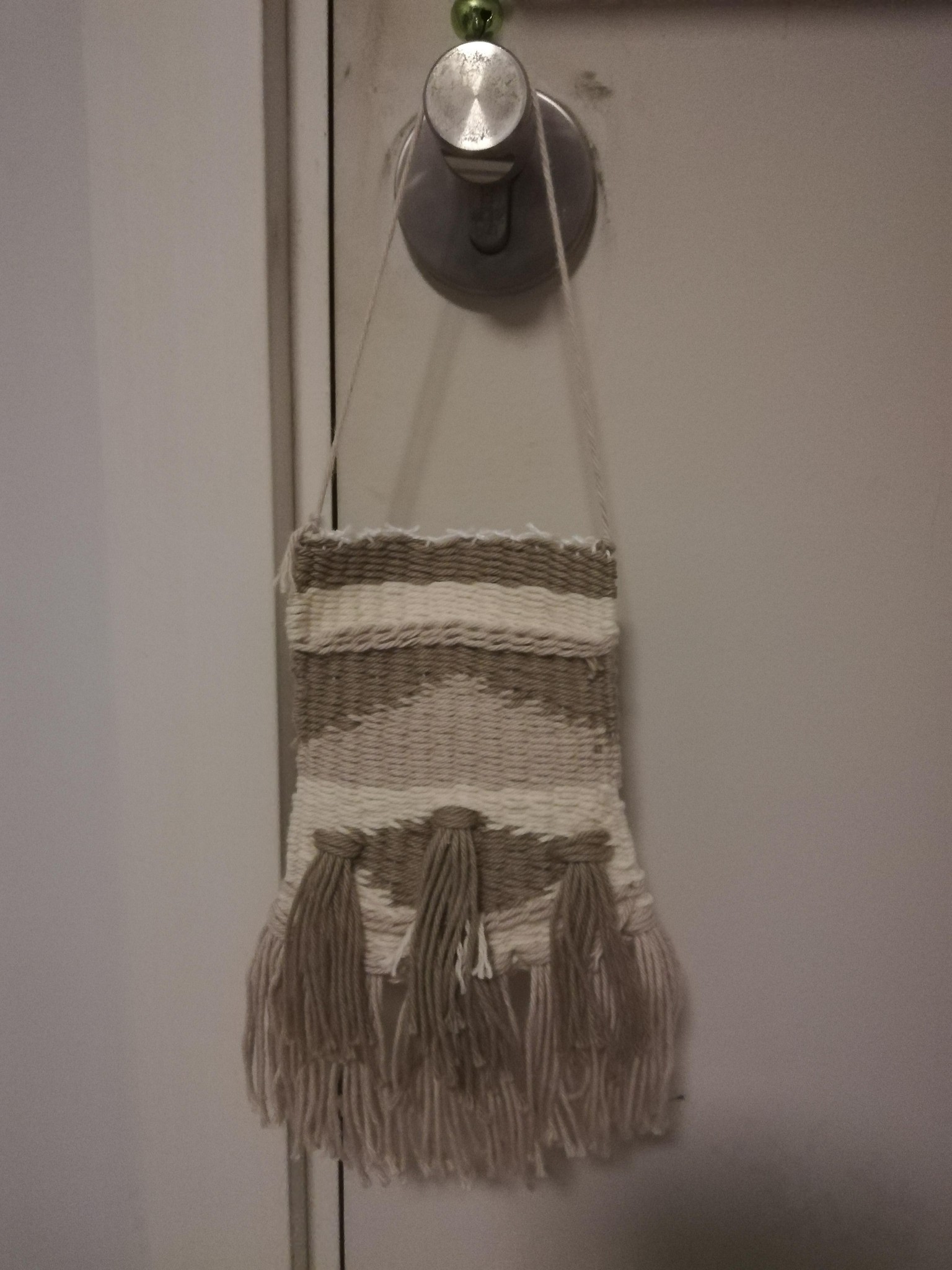 First mini woven wall hanging - image 2 - student project