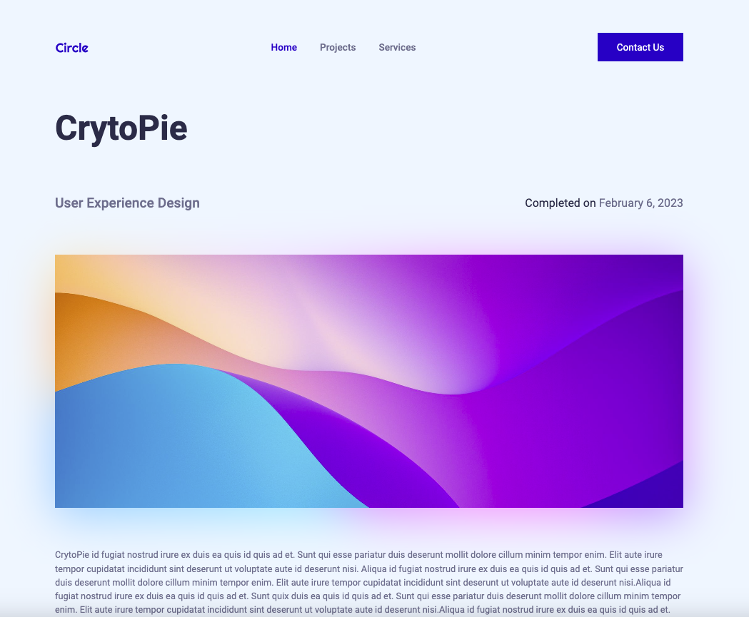 Circle Website - image 2 - student project