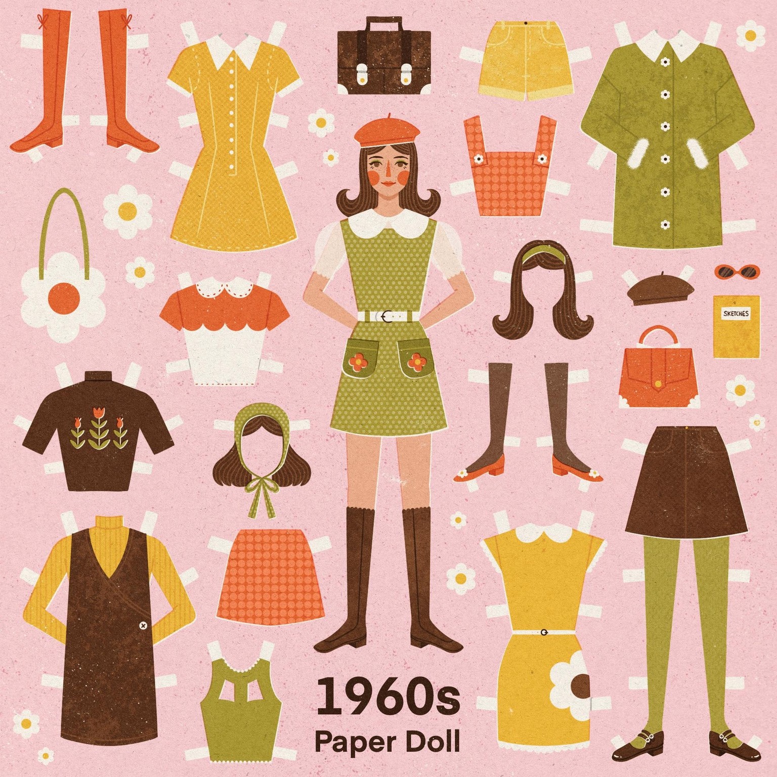 1960s Juno Paper Doll - image 1 - student project