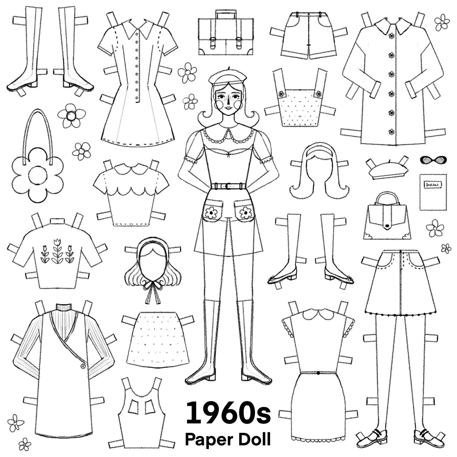 1960s Juno Paper Doll - image 2 - student project