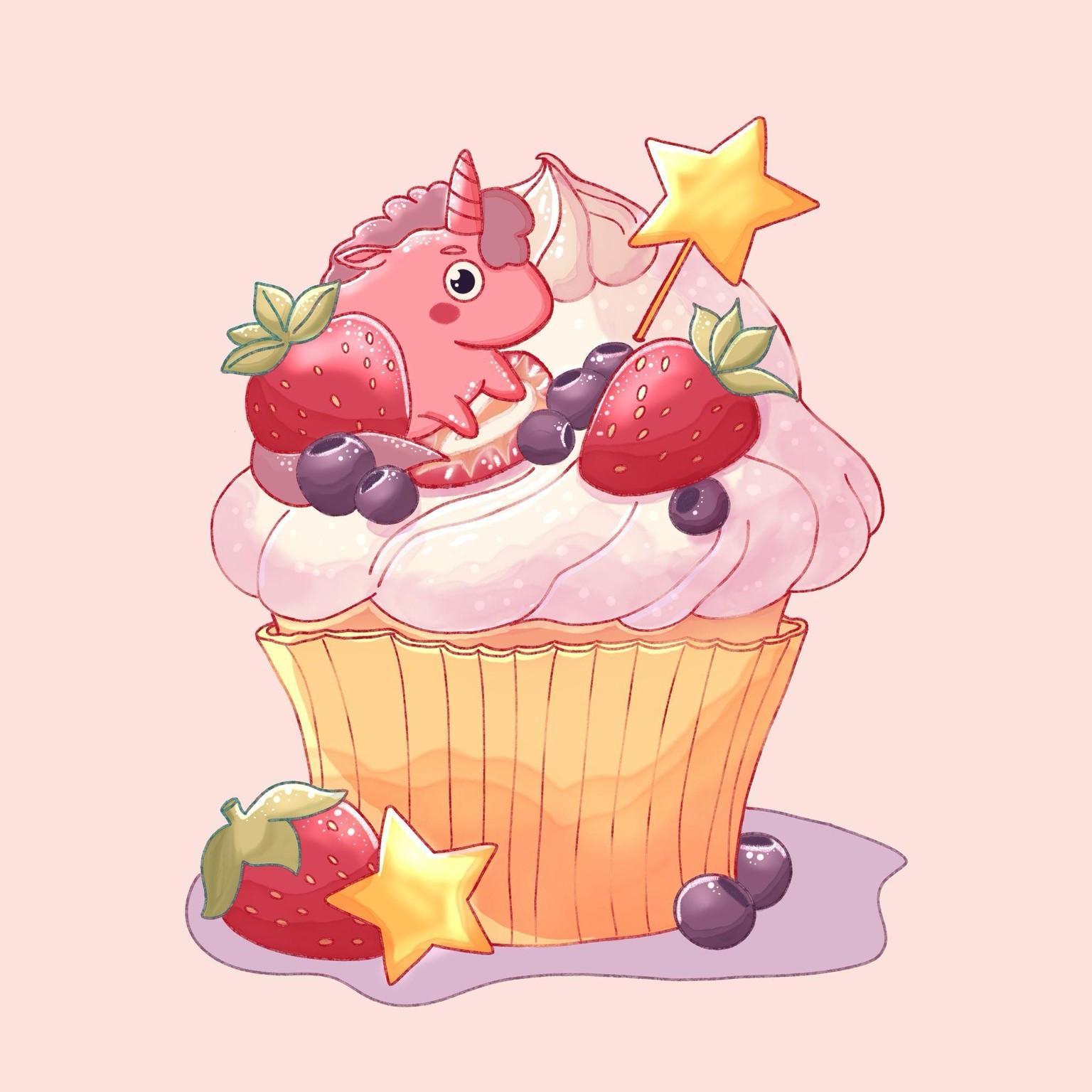 Unicorn muffin - image 1 - student project