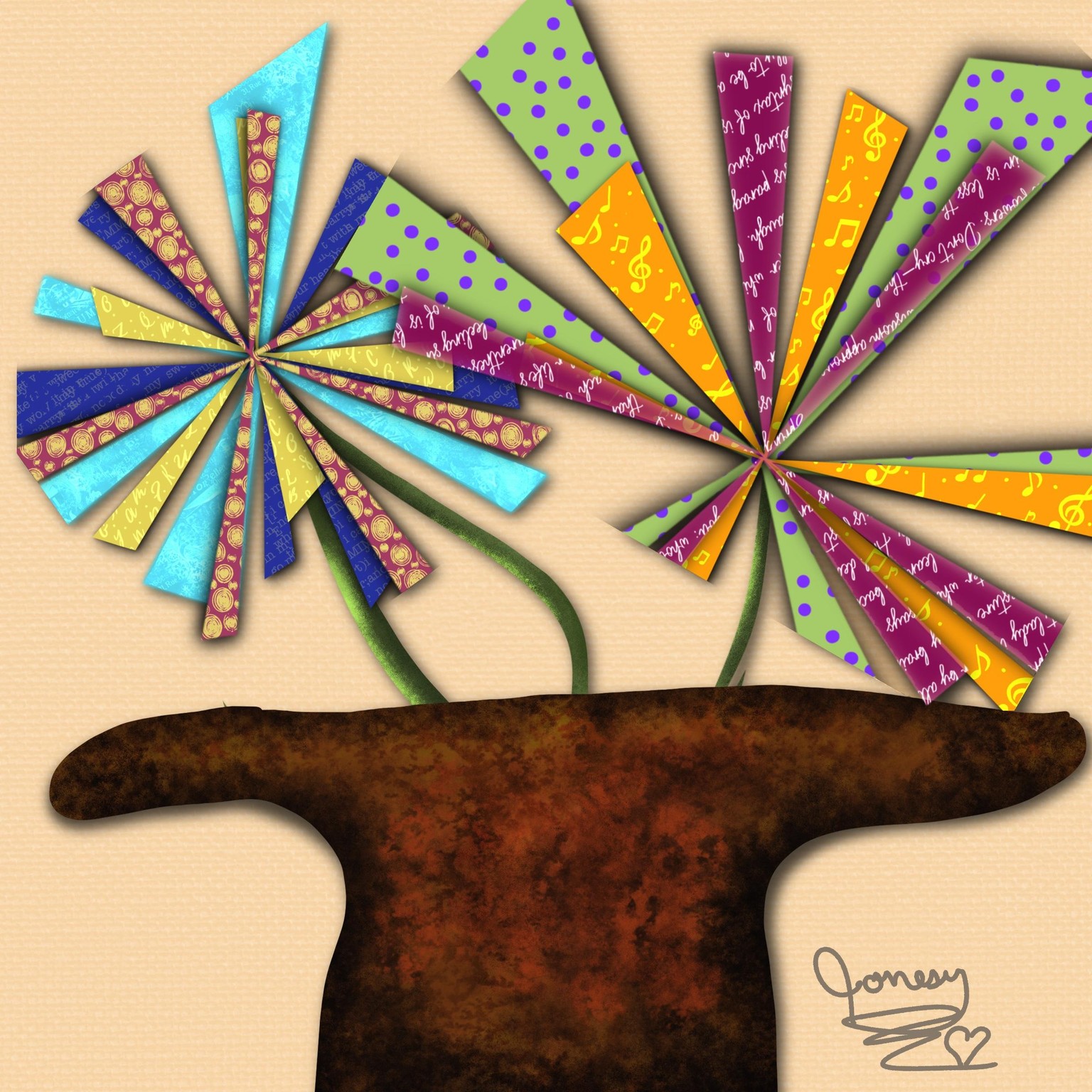 Sending Joy with Sunburst Flowers - image 1 - student project