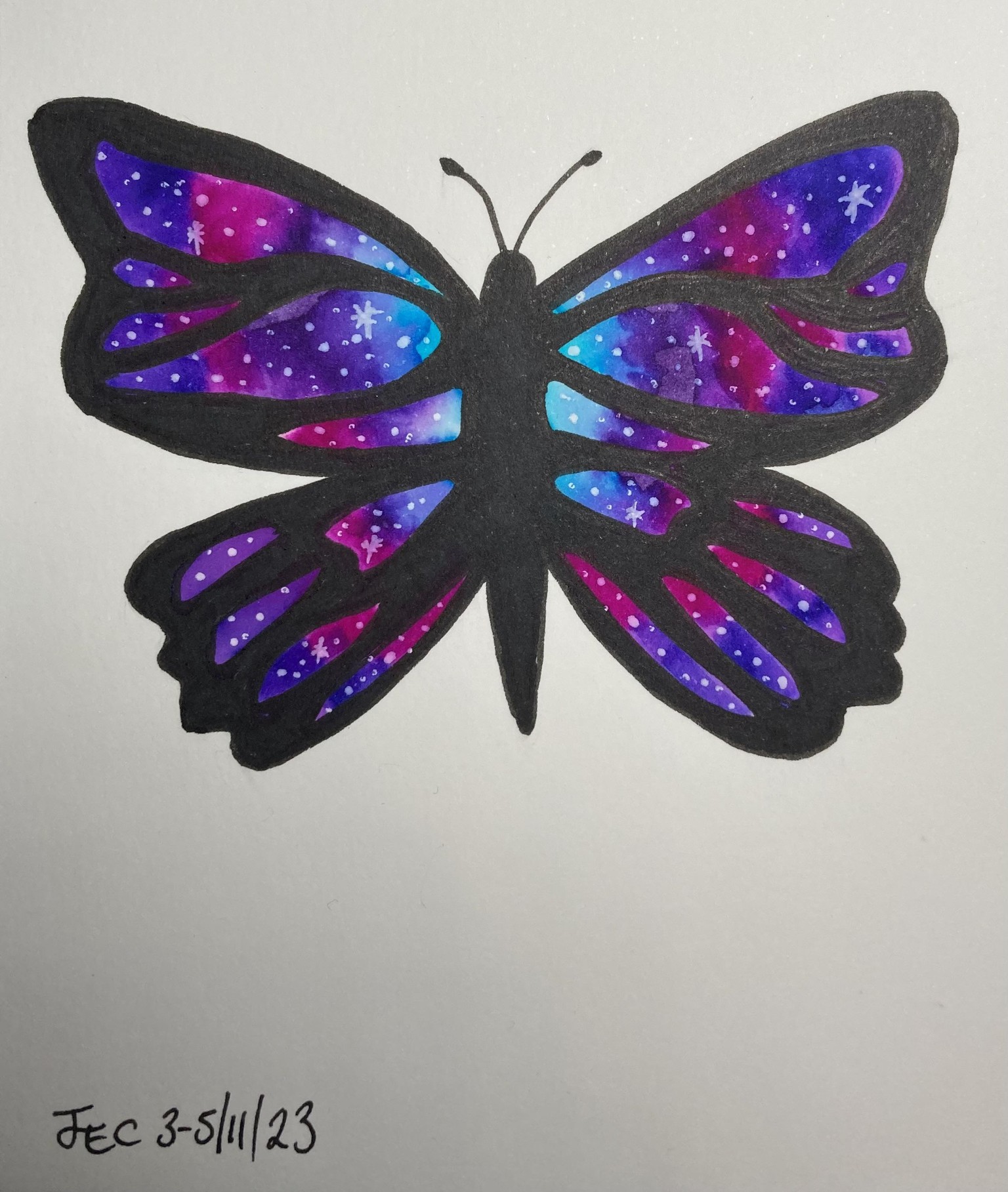 Galaxy butterfly - image 1 - student project