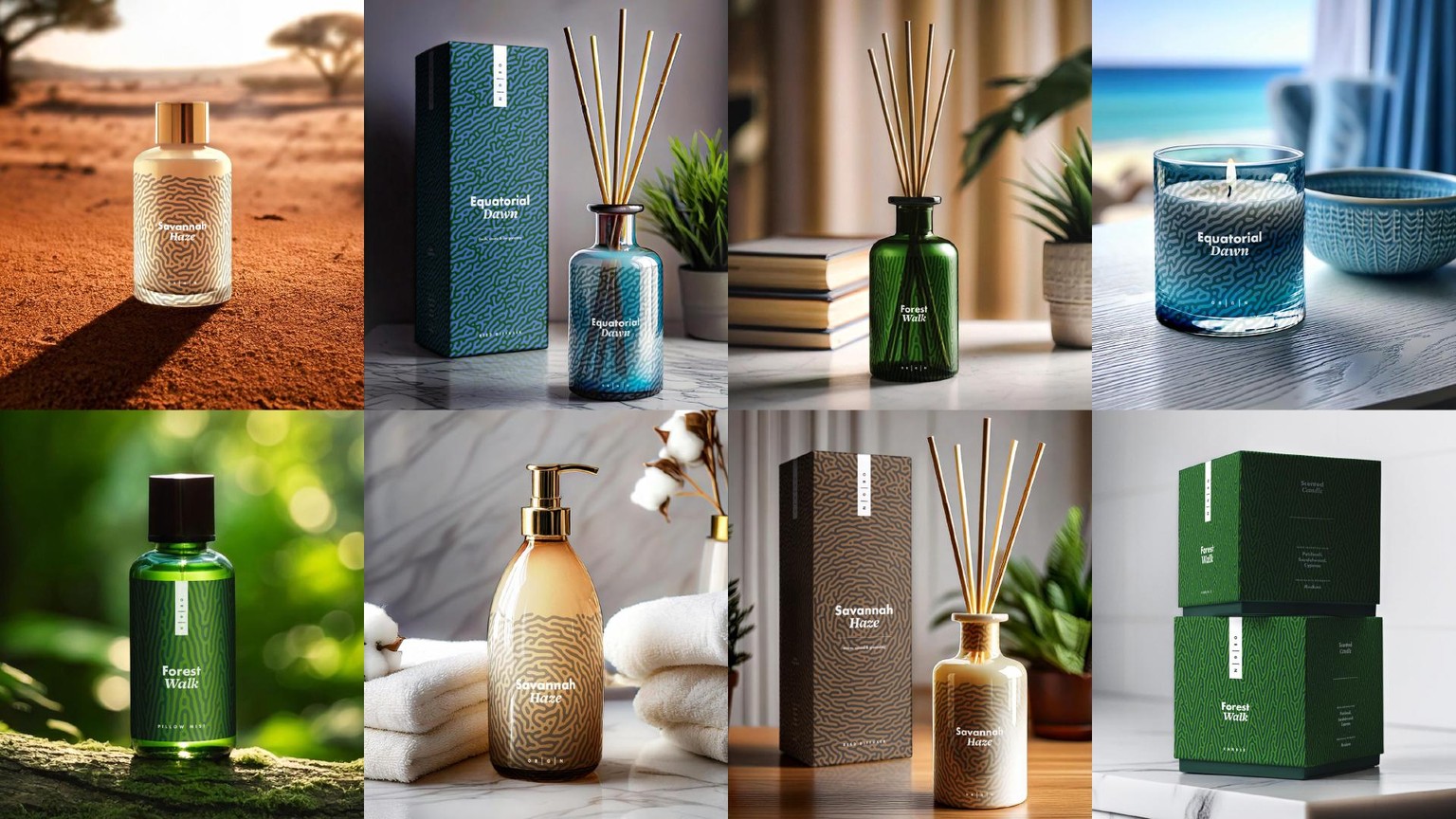 Lifestyle Packaging Mock-ups for Home Fragrances - image 1 - student project