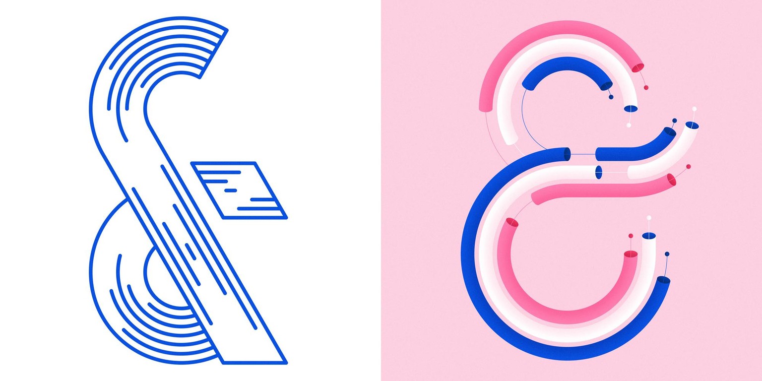 Geometric Lettering: Decorative Ampersand - image 9 - student project