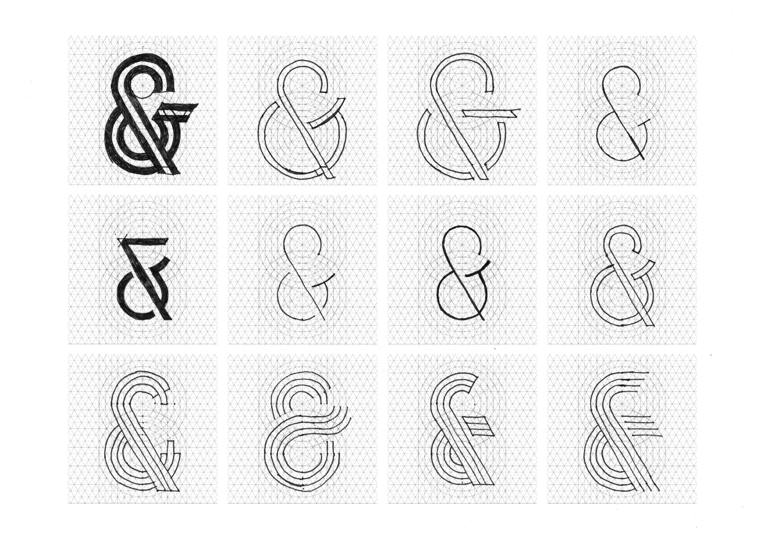 Geometric Lettering: Decorative Ampersand - image 5 - student project