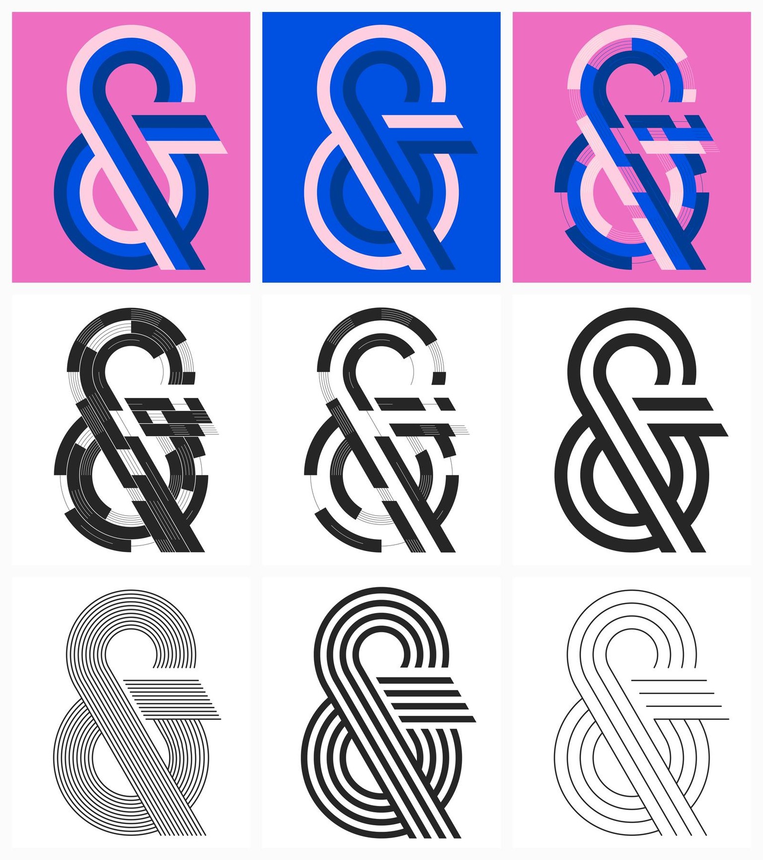 Geometric Lettering: Decorative Ampersand - image 7 - student project