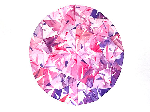 First Watercolour Jewelry! - image 2 - student project