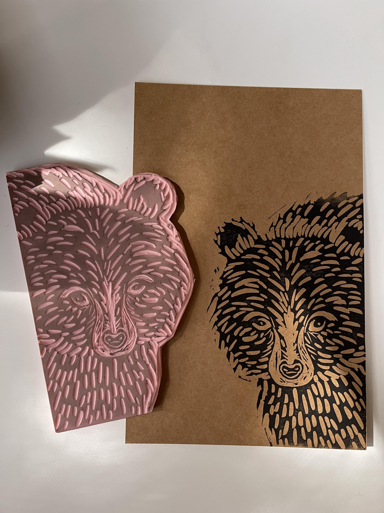 My First Linocut Print! - image 1 - student project