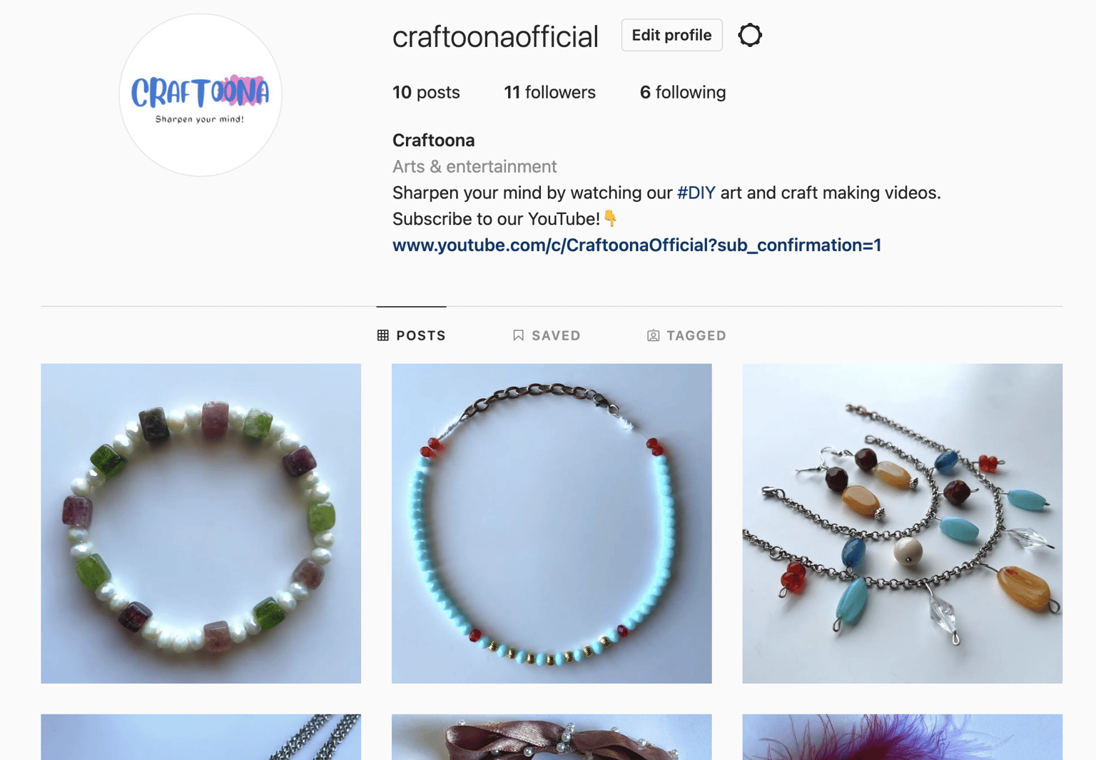 Instagram Page - image 1 - student project