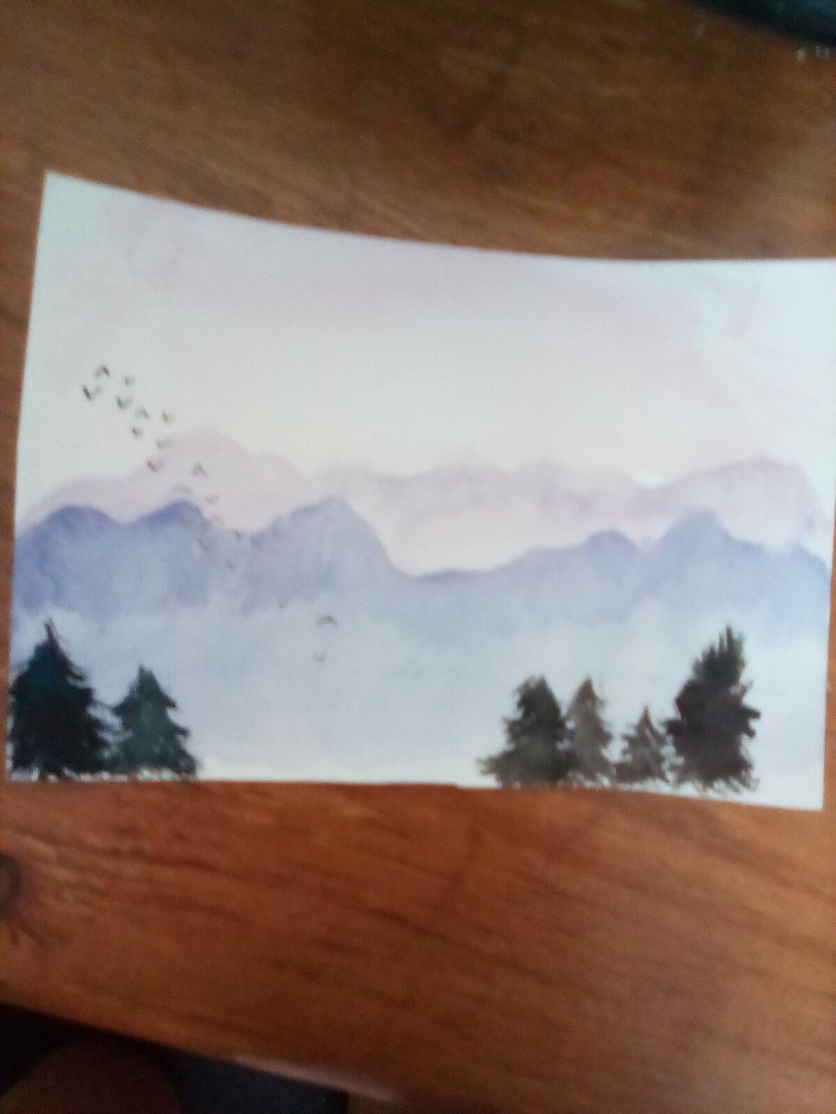 Purple mountains - image 1 - student project