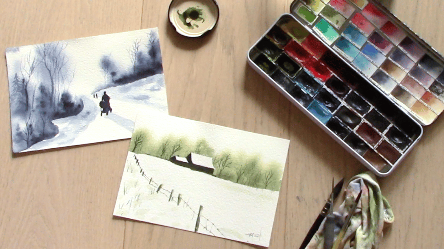Wintery snowy scenes - image 1 - student project