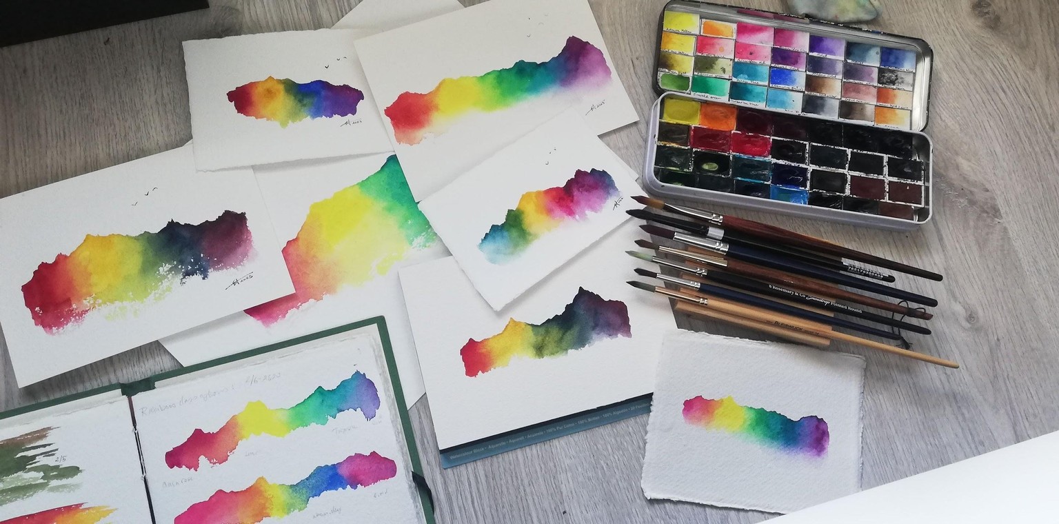 A range of rainbow mountains - image 3 - student project