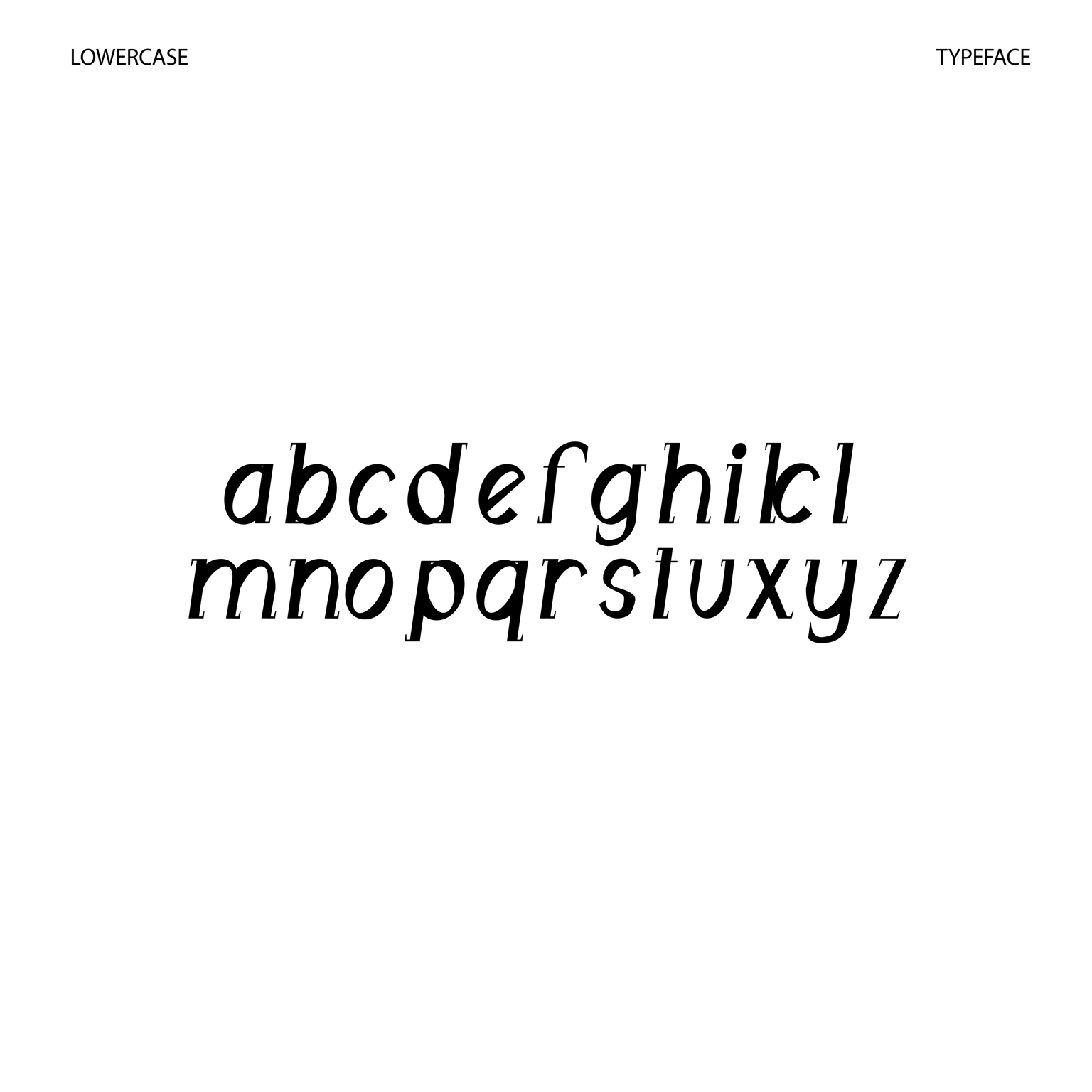 Lowercase Typeface - image 4 - student project