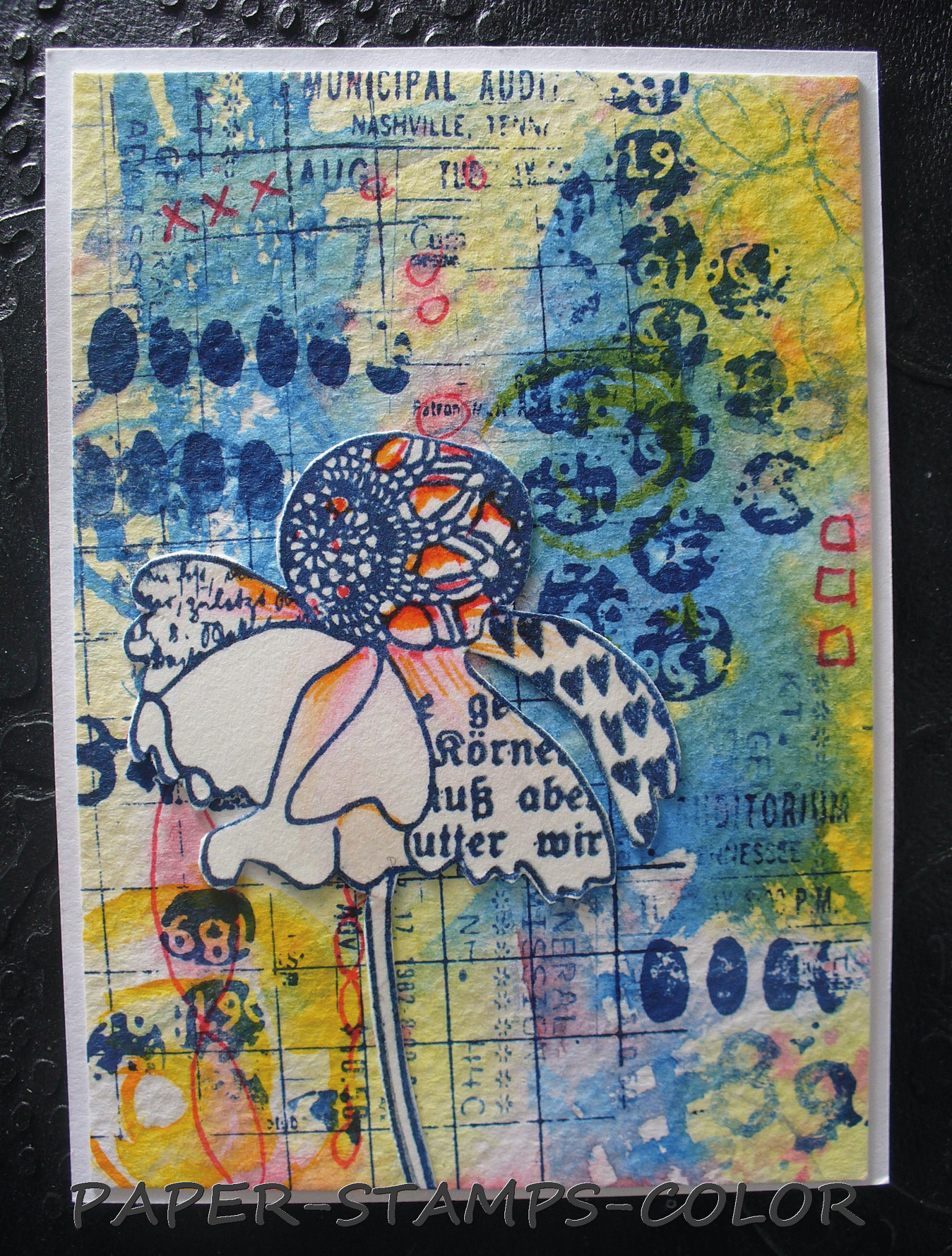 Ellie Knol .. featured are Rubber Dance stamps - image 2 - student project