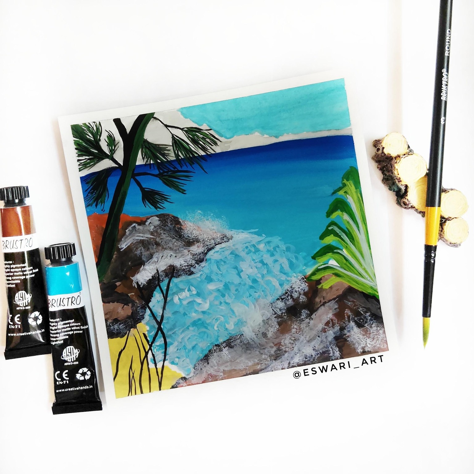 Seascapes in Gouache - image 3 - student project