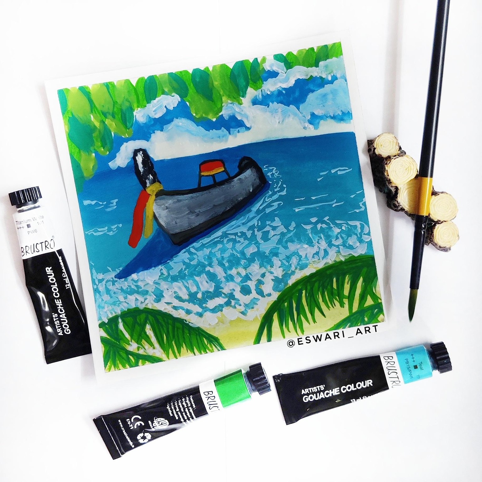 Seascapes in Gouache - image 5 - student project