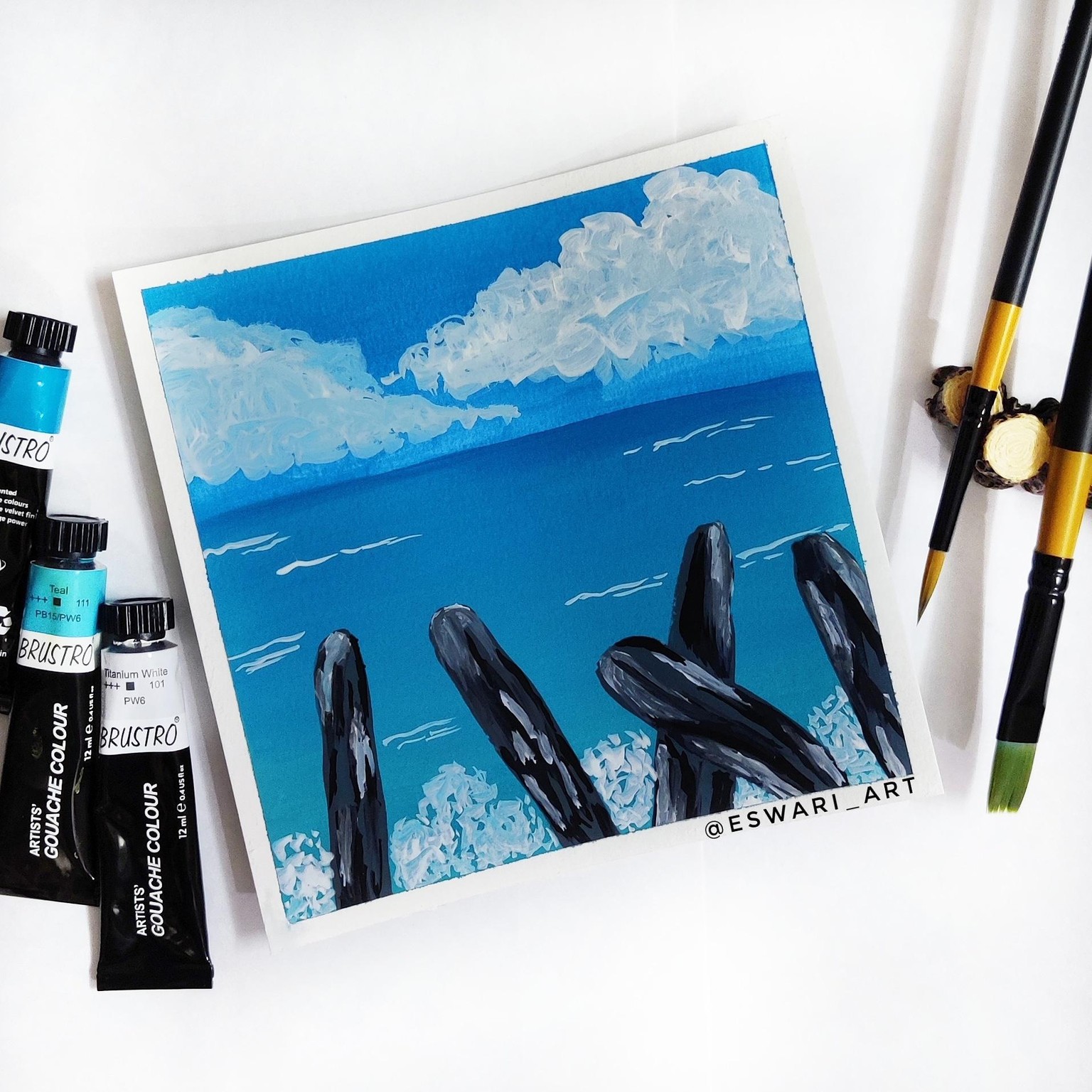 Seascapes in Gouache - image 1 - student project