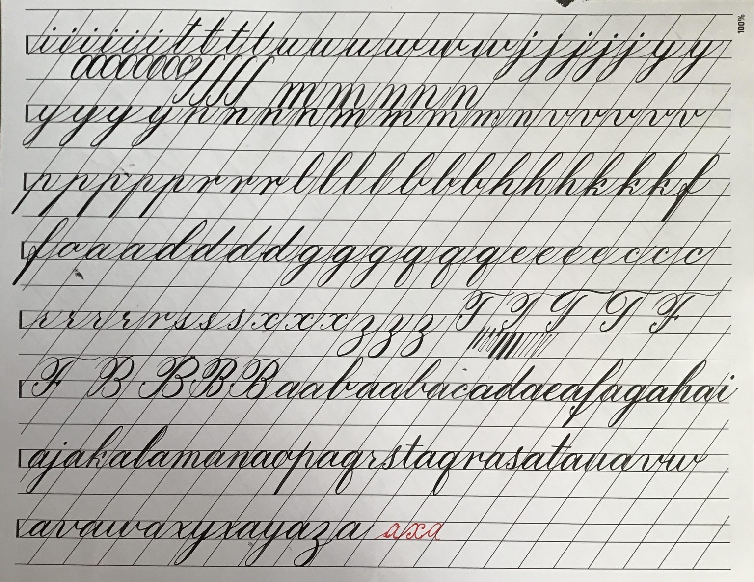 Copperplate practice - image 6 - student project
