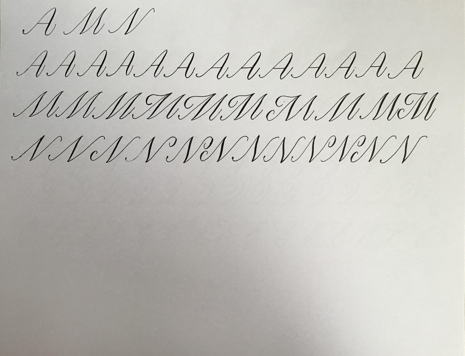 Copperplate practice - image 15 - student project