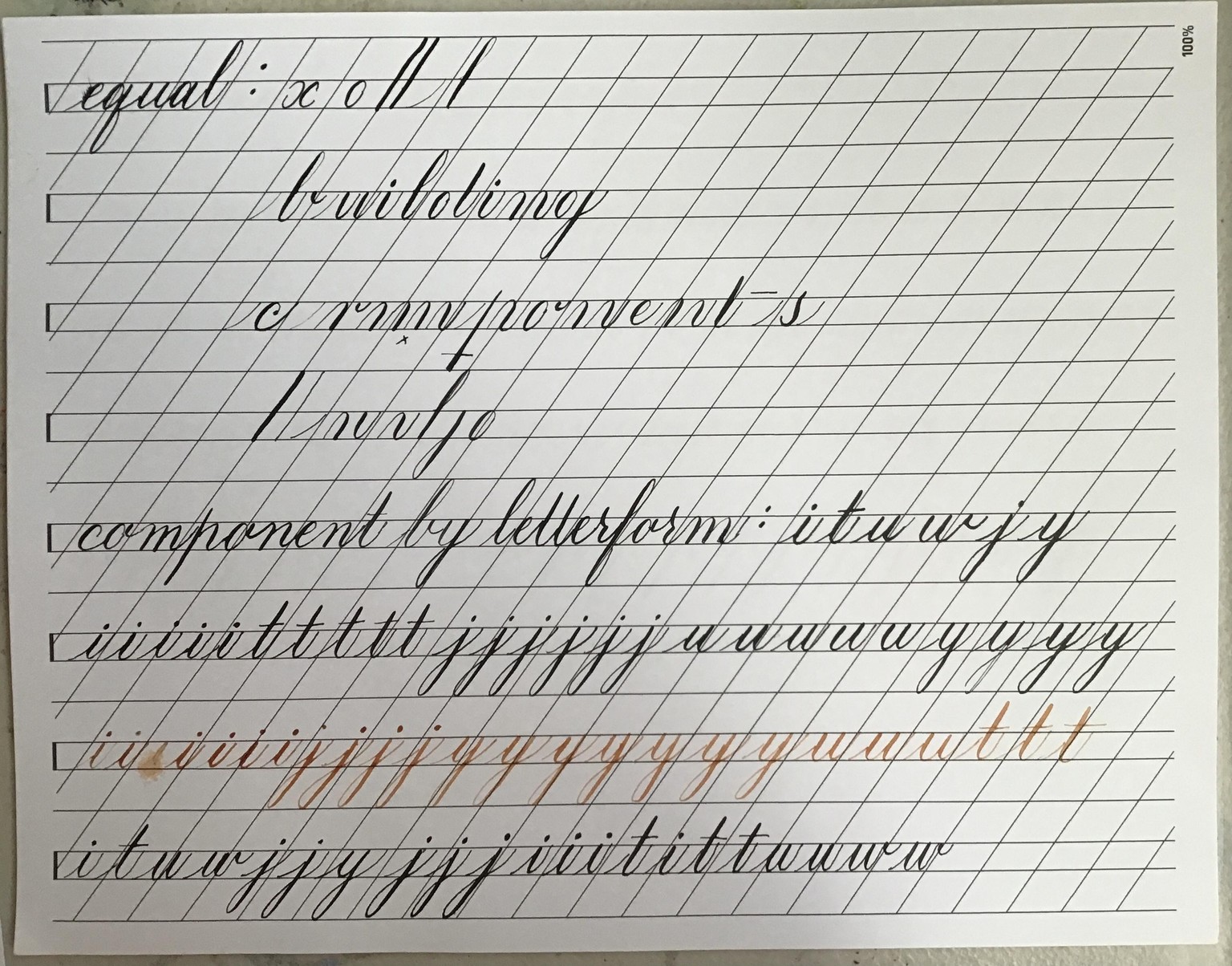 Copperplate practice - image 8 - student project