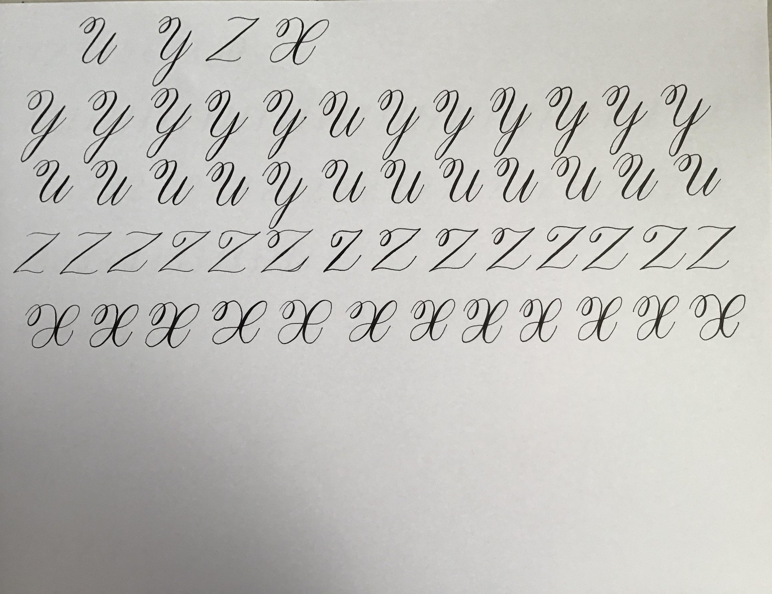 Copperplate practice - image 3 - student project