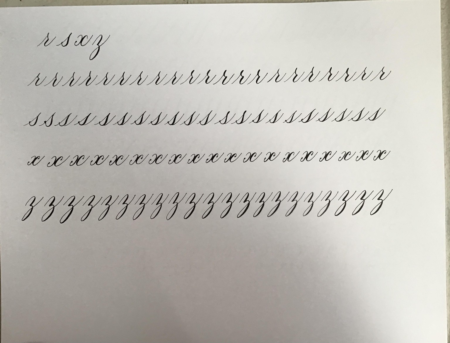 Copperplate practice - image 11 - student project