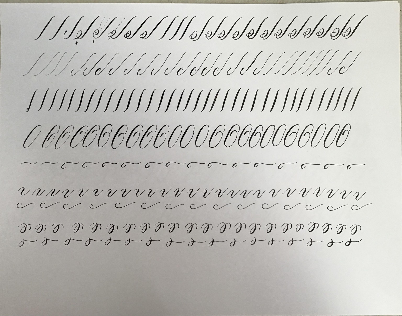 Copperplate practice - image 12 - student project