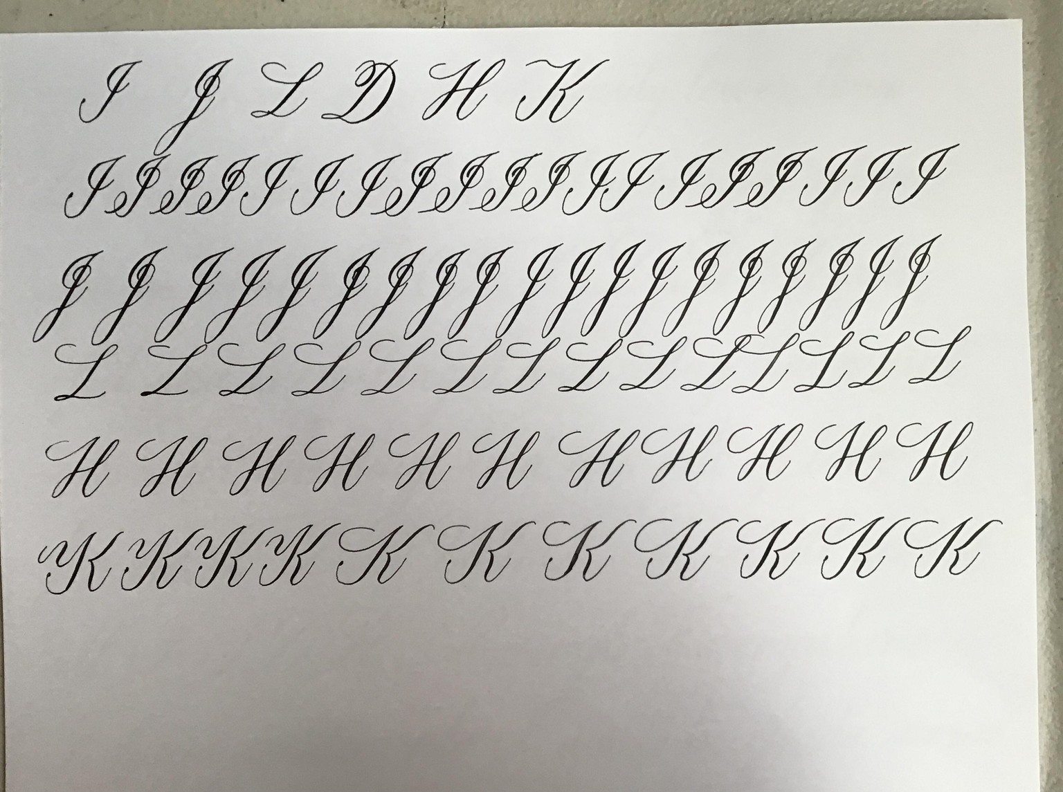 Copperplate practice - image 14 - student project